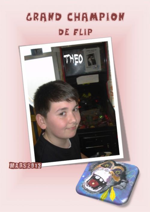 Théo-Champion de Flipper-Mars 2013