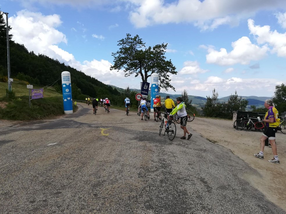 Le col du Buisson, au retour, avant de plonger vers St Félicien