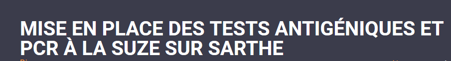 Screenshot_2020-11-20 Mise en place des tests antigéniques et PCR à La Suze sur Sarthe - La Suze sur Sarthe