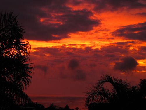 coucher de soleil taravao tahiti