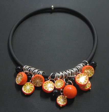 Collier zeste d'orange