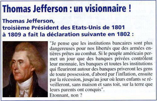 Les Banques et Thomas Jefferson