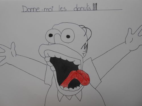 Homer qui veux des donuts