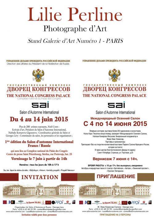 Salon d'Automne de Saint Petersbourg du 4 au 14 juin 2015