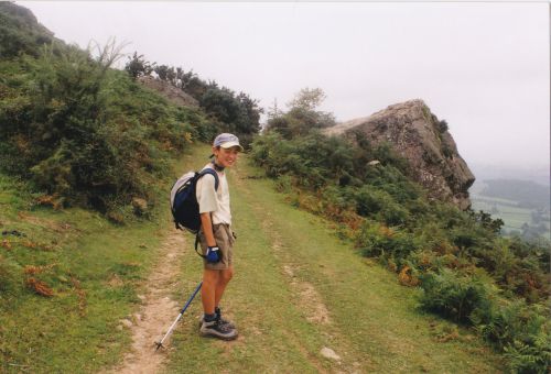 Rando avec mon fils à Aïnhoa au Pays Basque - Août 2002