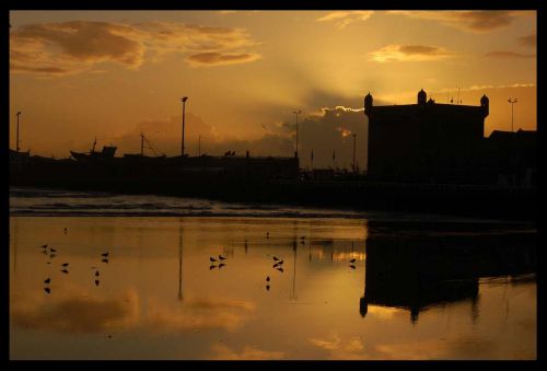 Coucher de soleil sur  le port - Nov. 2011 - FOULIGNY F.