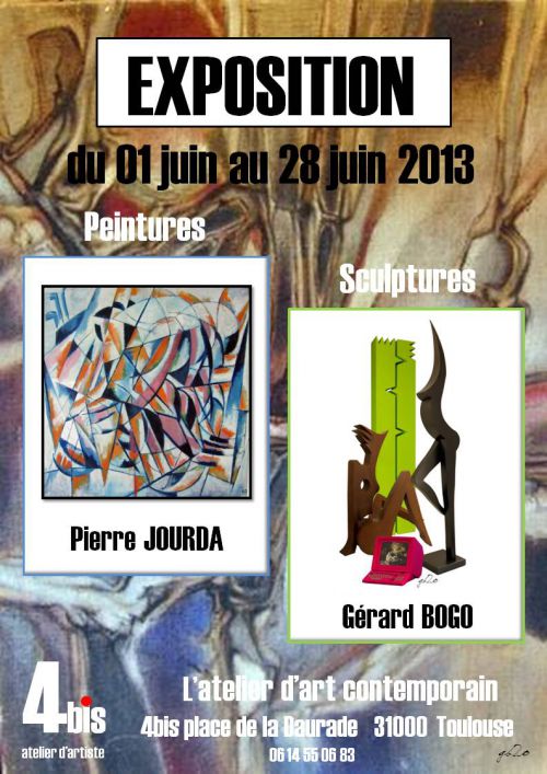 affiche exposition P JPOURDA G BOGO