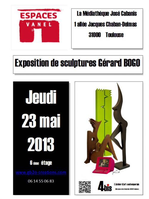 affiche expo médiathèque de Toulouse