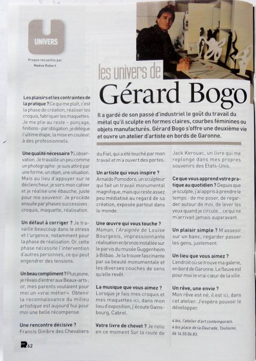 article magazine sur atelier 4bis Toulouse