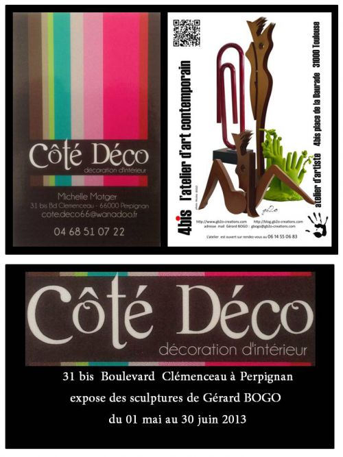 affiche exposition  COTE DECO