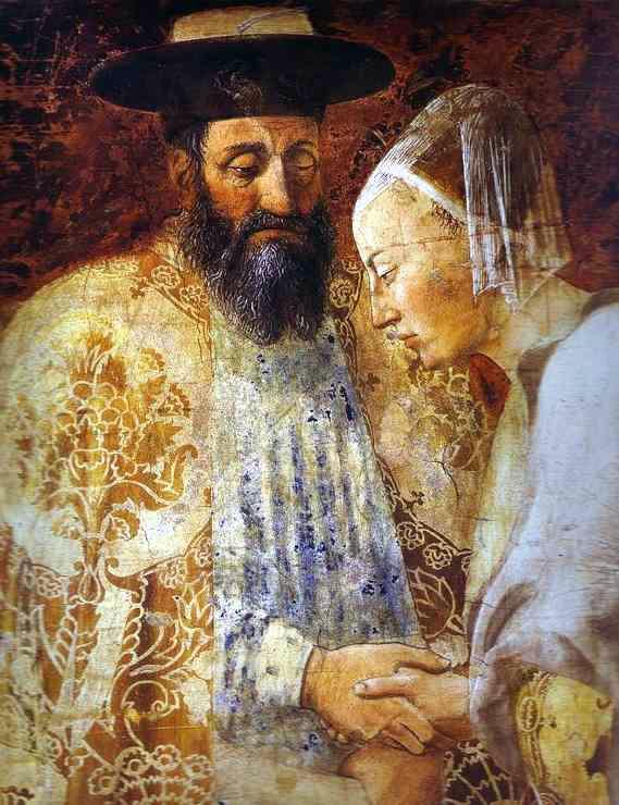 Piero_della_Francesca-_Legend_of_the_True_Cross_-_the_Queen_of_Sheba_Meeting_with_Solomon;_detail