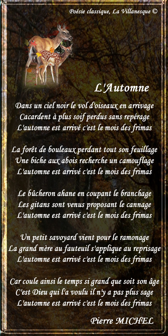 L Automne Poesie Classique La Villanesque C Nerijapoeme