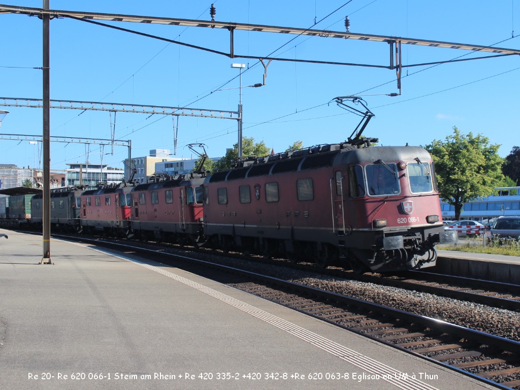 Re 20- Re 620 066-1 Steim am Rhein + Re 420 335-2 +420 342-8 +Re 620 063-8 Eglisau en UM à Thun  27-06.jpg
