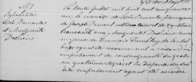 Isaie mariage réhabilité le 30 juillet 1851 page 1.JPG