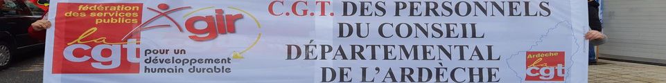 Syndicat CGT des personnels du Département de l'Ardèche