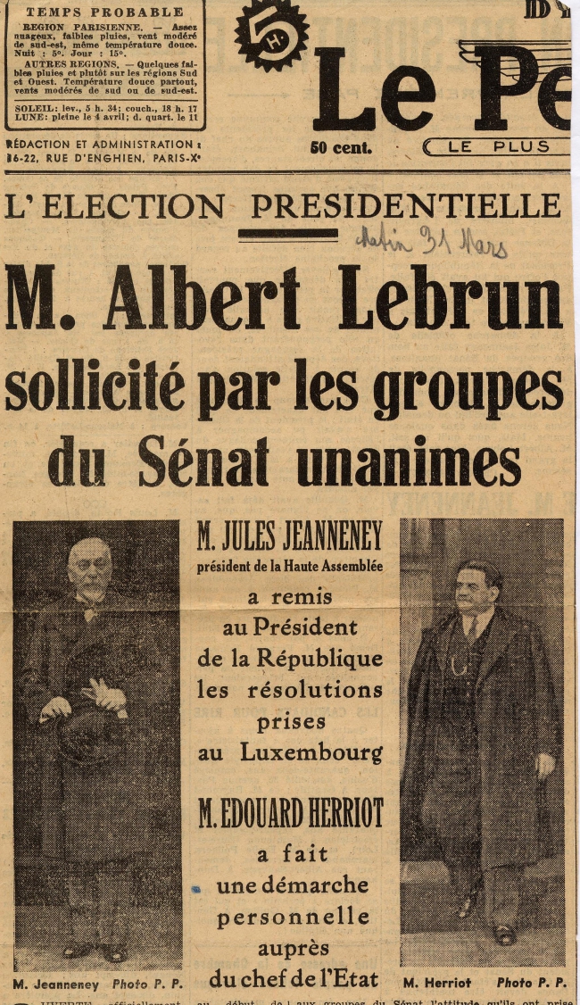 Reelection AL sollicite par groupes senat avril 1939.jpg