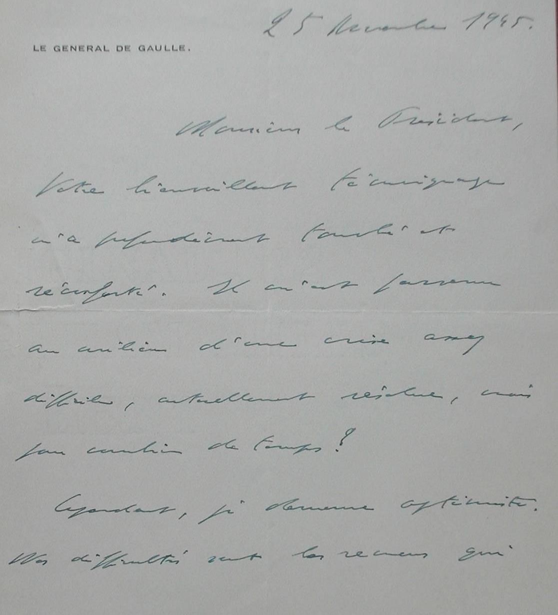 Lettre de Gaulle 25 novembre 1945 page 1.jpg