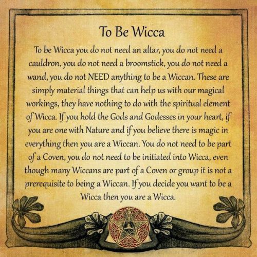 To be Wicca