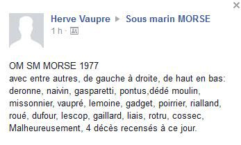 Info MORSE H.VAUPRE sur facebook 22.0715