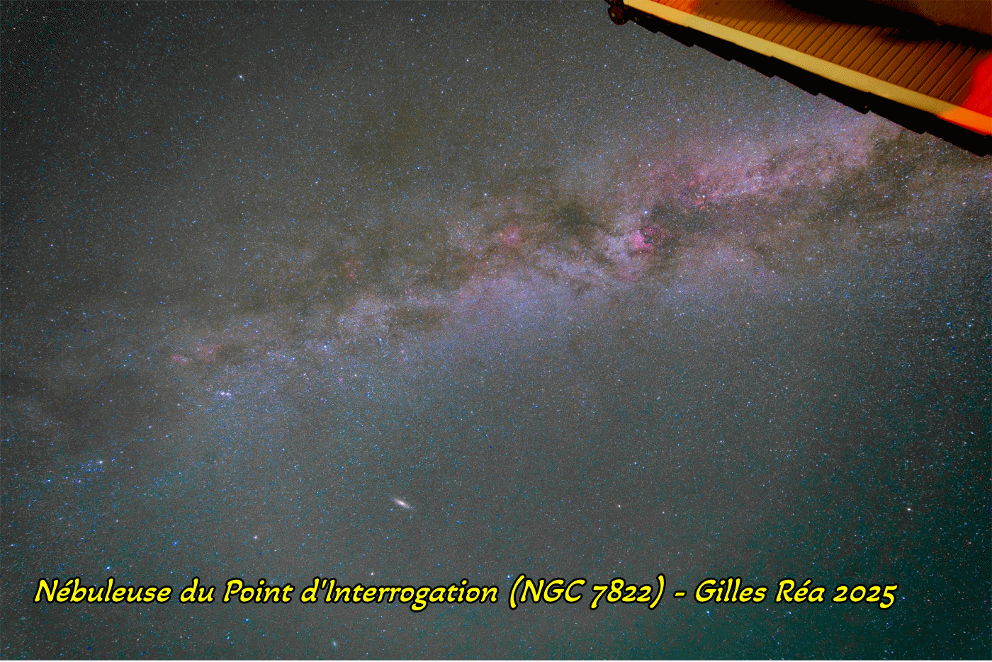 La nébuleuse du Point d'interrogation NGC 7822 - animation 3 focales