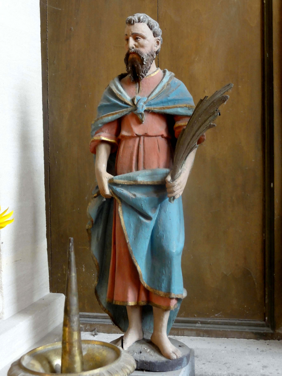 Auger-Saint-Vincent_(60),_église_Saint-Caprais,_statuette_de_saint_Caprais