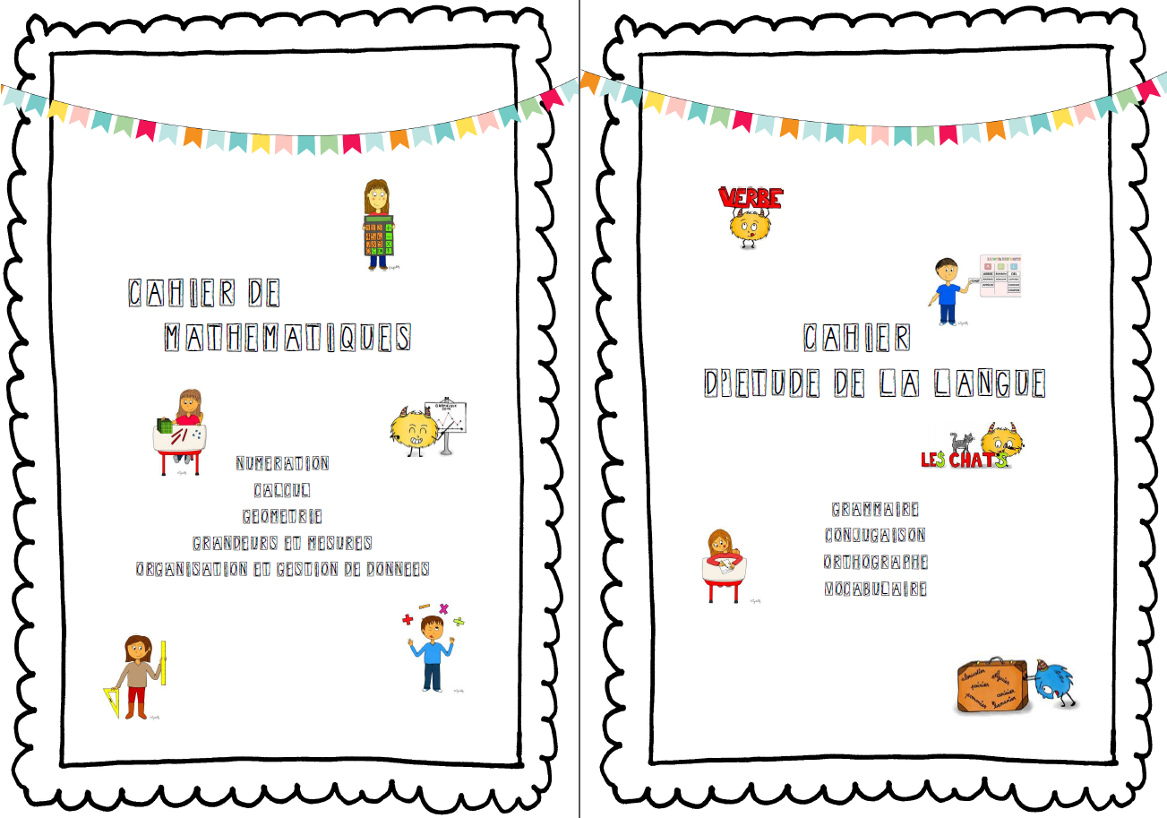 Page De Garde Maths Pdf Pages de garde pour vos élèves! - Classe maternelle - Materptitelouts