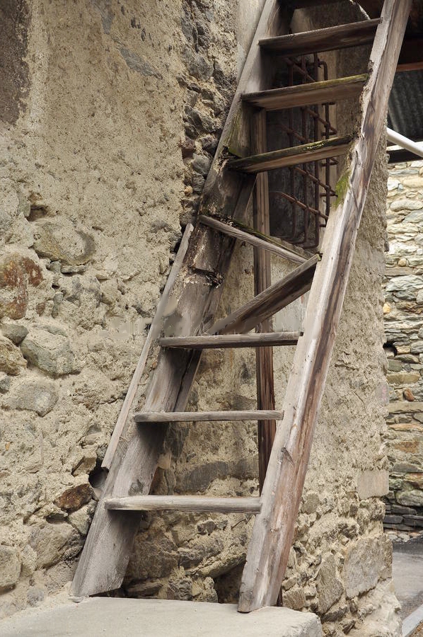 old-village-broken-wood-ladder-stone-wall-italian-wooden-step-tread-against-42979222.jpg