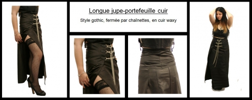 Panorama photos longue jupe-portefeuille Gothic cuir.jpg