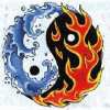 [SFONDO CELLULARE] Ying Yang Fire & water.jpg