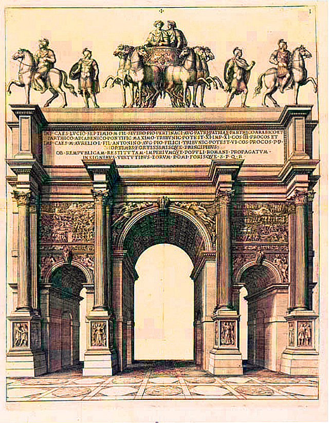 Joseph_Maie_Suares_Arc_de_Septime_Sévère_Typus_Barberinis,_1676
