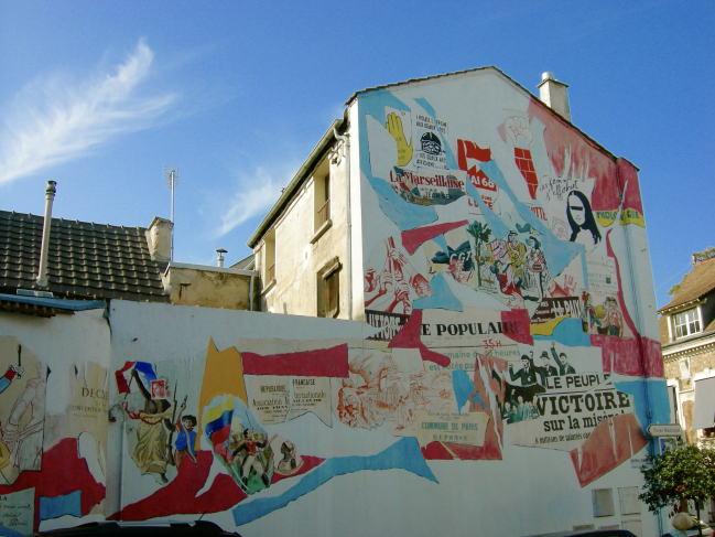 Fresque face à la mairie de PALAISEAU