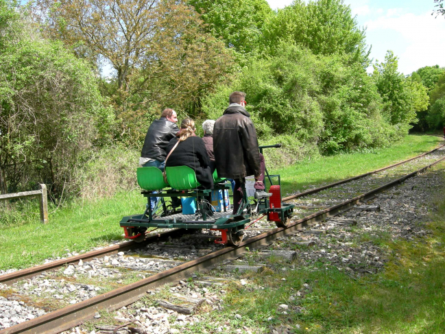 Le vélo rail de LA CHAPELLE MOUTILS