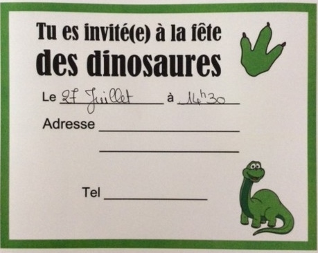 Invitation chasse au trésor dinosaure @ludeek.JPG