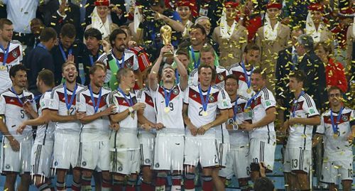 L'Allemagne avec La Coupe Du Monde