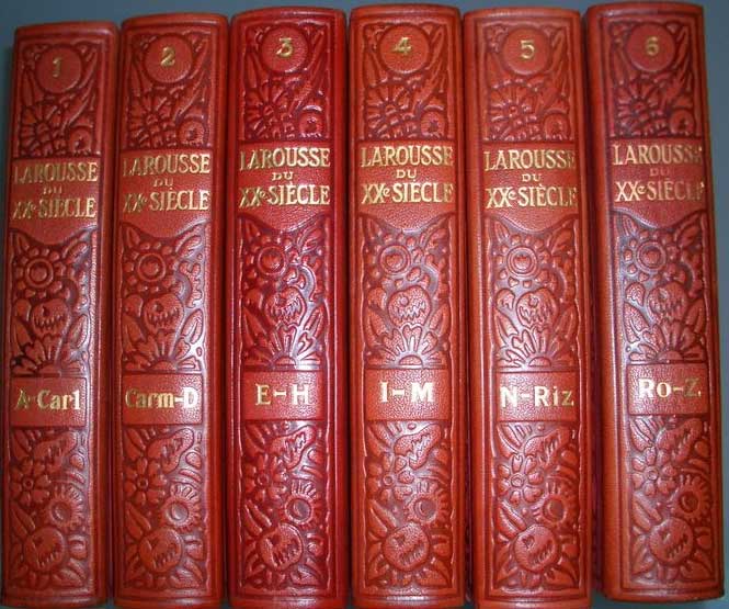 encyclopedie larousse 6 volumes