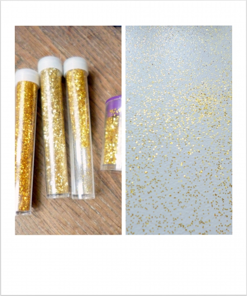 des paillettes pour customiser un tableau