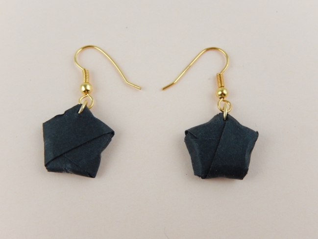 diy boucles d'oreille origami 2