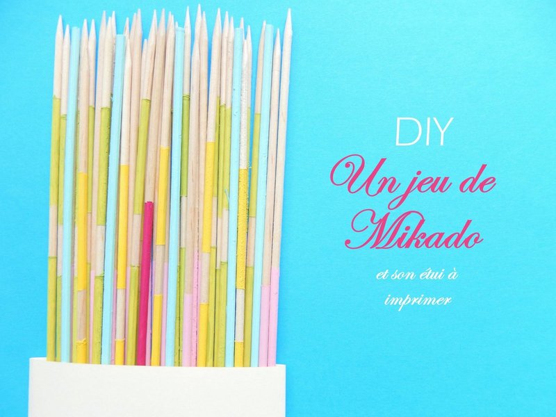 un jeu de mikado diy