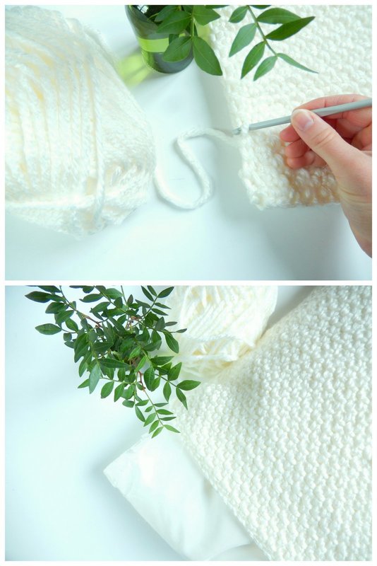 diy un coussin au crochet 3