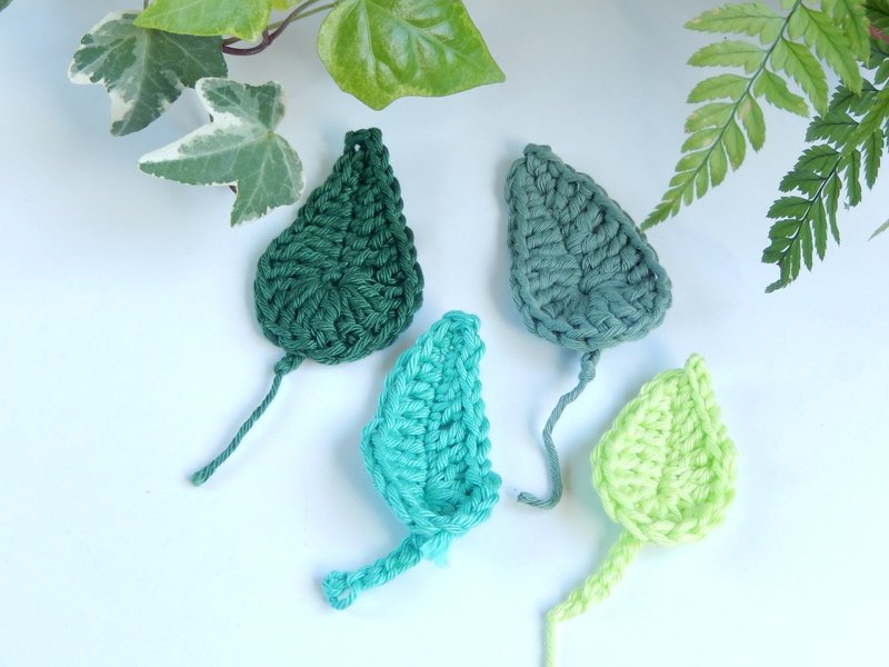 diy feuilles au crochet