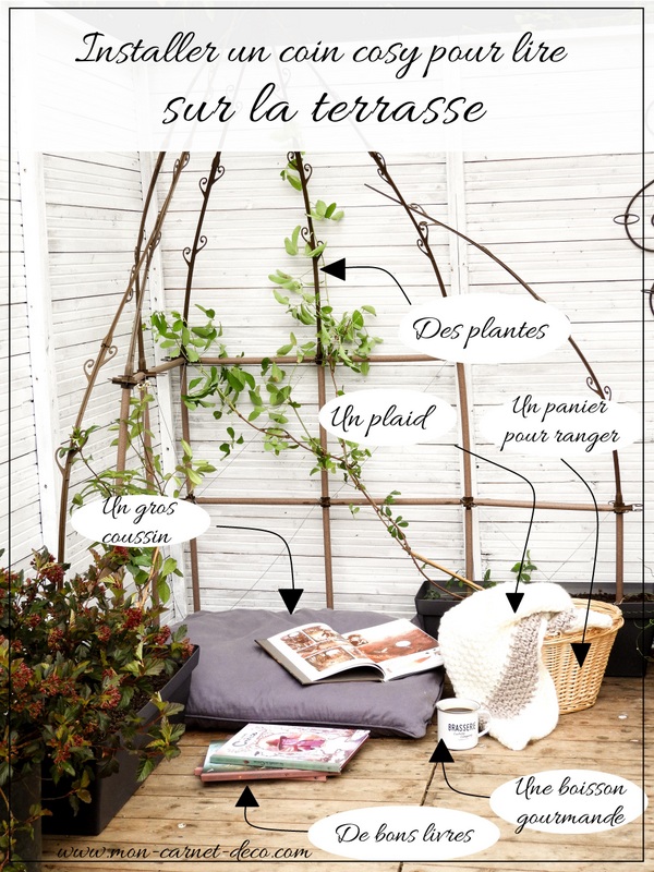 creer un coin lecture cosy sur sa terrasse 1