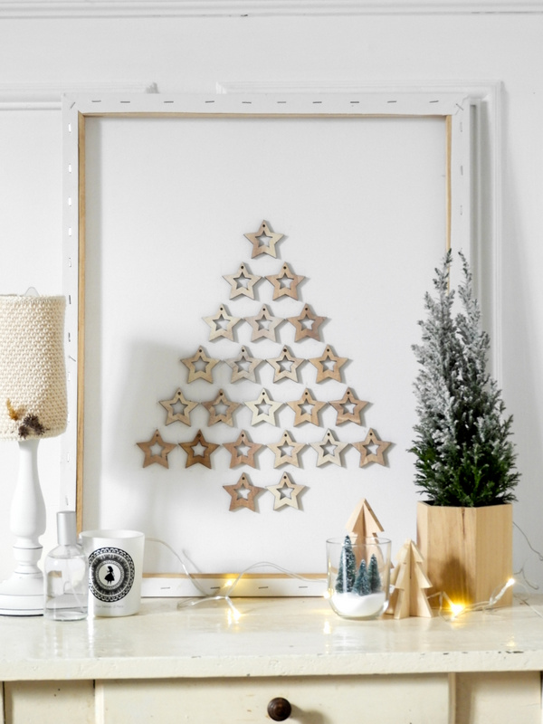 diy un tableau de noel minimaliste 3