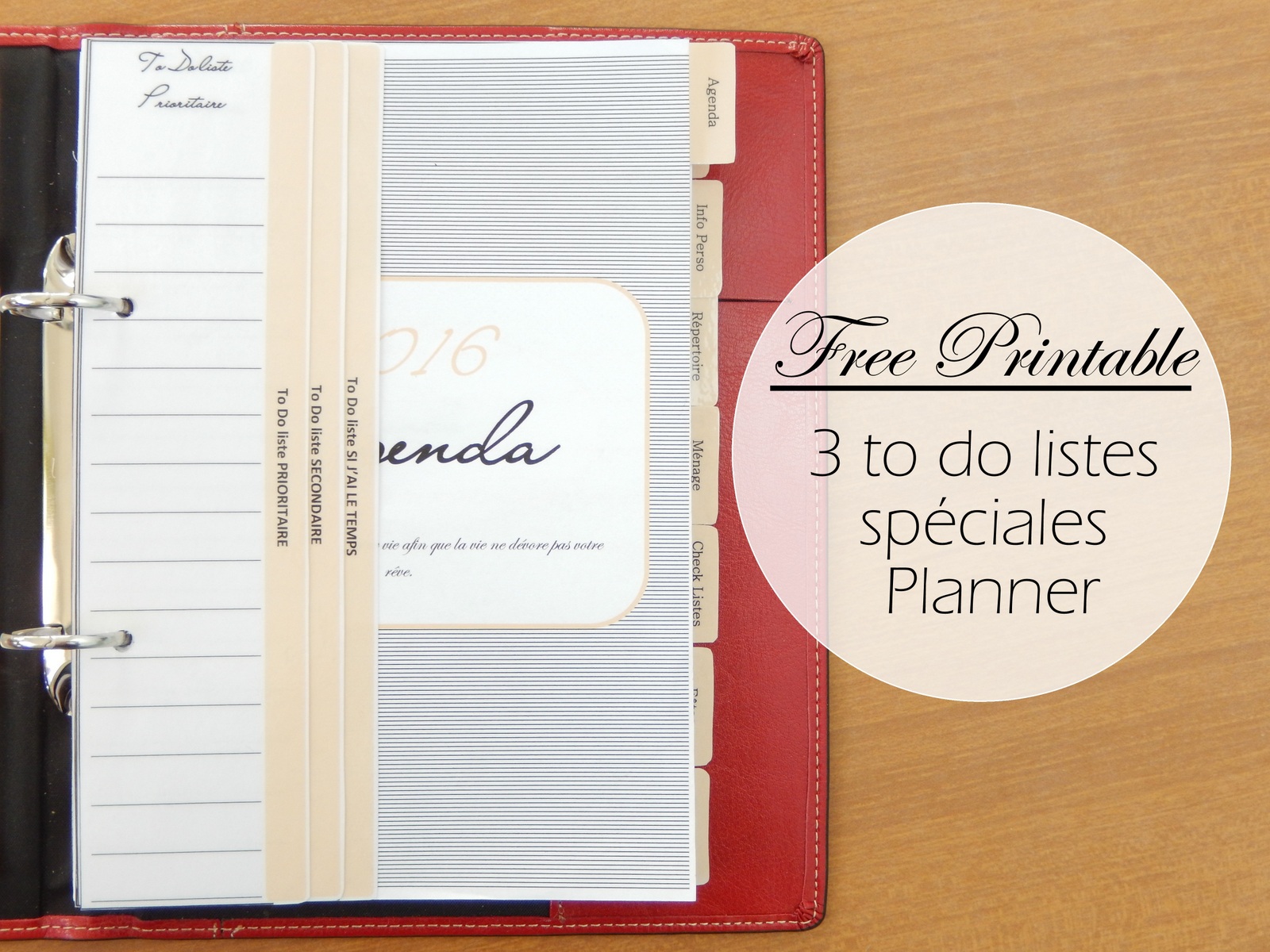 Répertoire spécial Planner à imprimer gratuitement - Blog déco, do it  yourself, organisation du quotidien