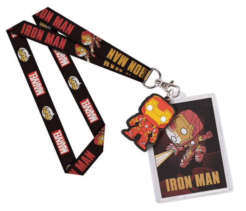 Dragonne + Porte-clés en caoutchouc Iron Man