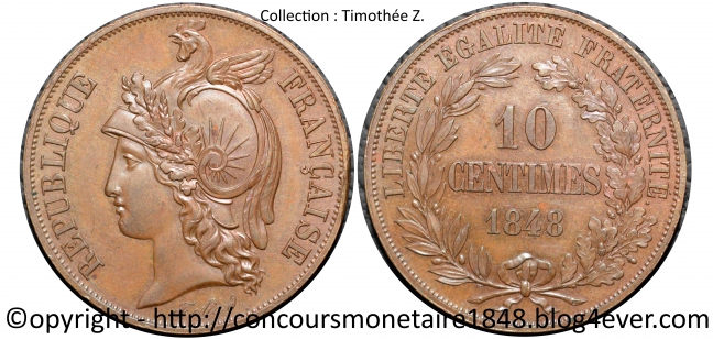 10 centimes  1848 - Concours Alard - Cuivre.jpg