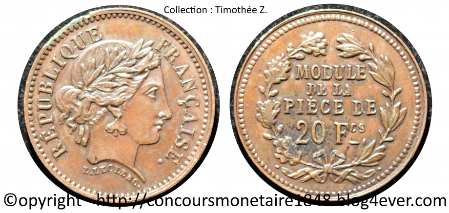 20 francs 1848 - Concours Leclerc - Cuivre.jpg