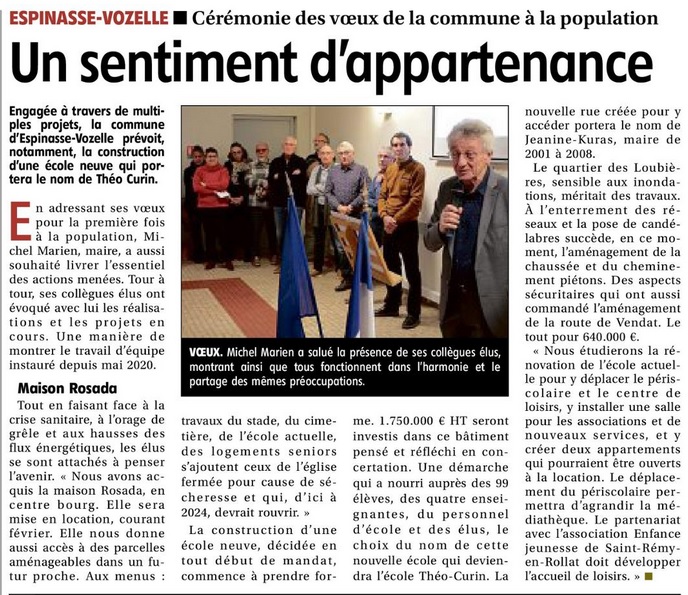 article voeux espinasse