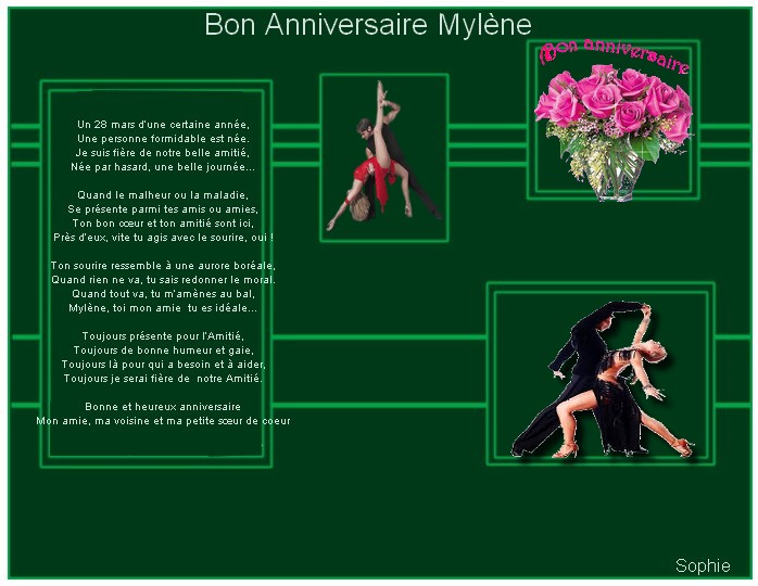 Joyeux Anniversaire Mylene Http Mon Sud Ouest Blog4ever Com