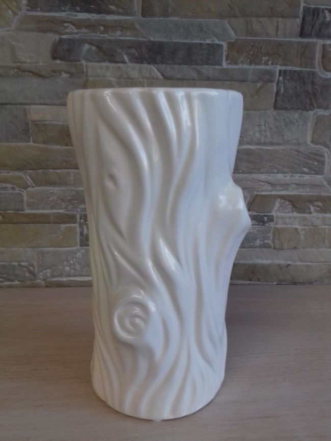 Vase céramique tronc d'arbre. Hauteur 20 cm.