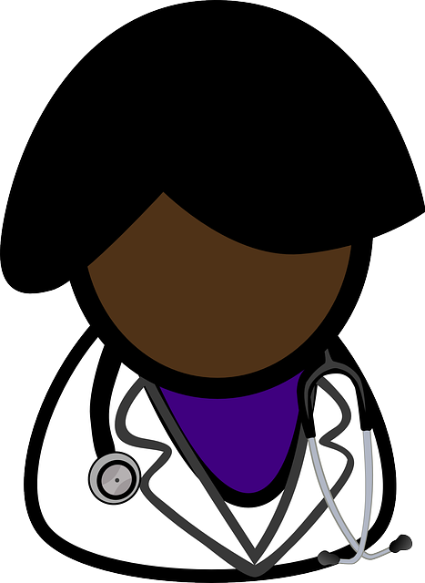  dessin femme noire  médecin